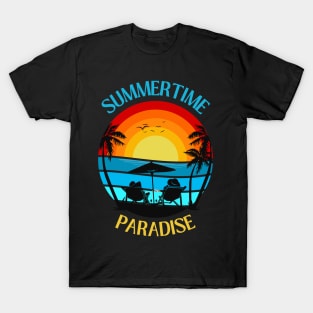 Summer Vibes Hello summer Beach summertime paradise T-Shirt